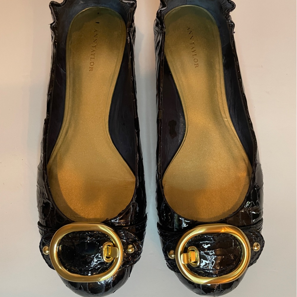 Ann Taylor Patent Leather Ballet Flats